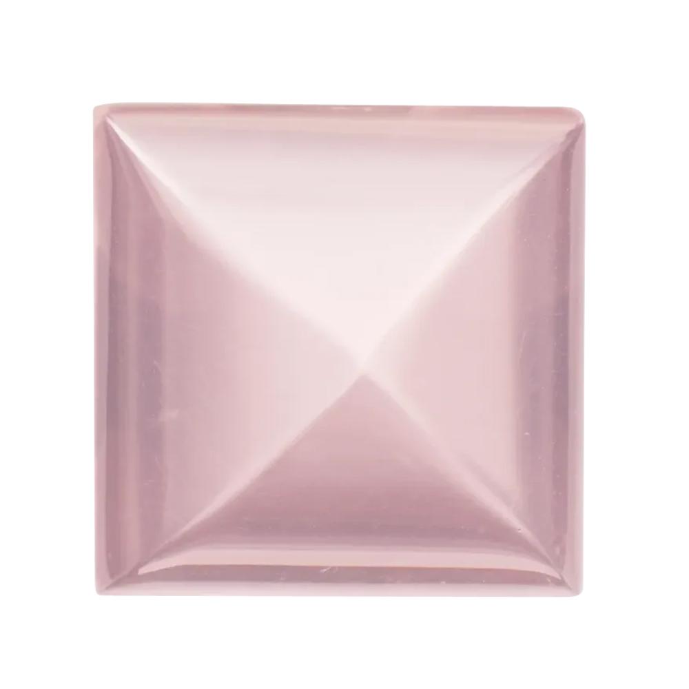 Natural Square Cabochon Cut Loose Rose Quartz