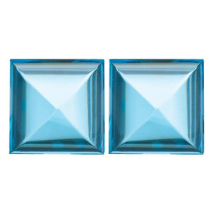 Natural Square Cabochon Loose Swiss Blue Topaz