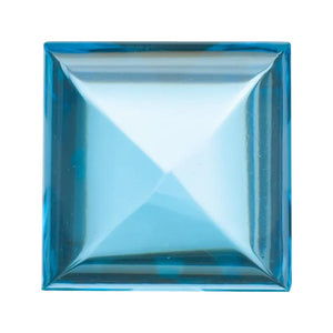 Natural Square Cabochon Loose Swiss Blue Topaz