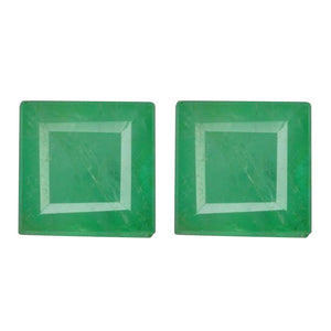 Natural Emerald Step-Cut Shape AA/A Quality Faceted Diamond-cut Gemstone Available in 1.25MM-3MM