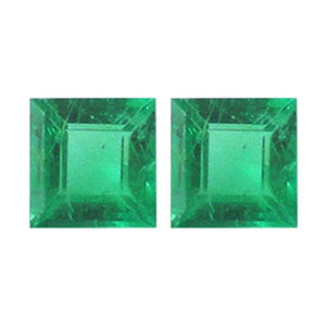 Natural Emerald Step-Cut Shape AA/A Quality Faceted Diamond-cut Gemstone Available in 1.25MM-3MM