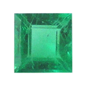 Natural Emerald Step-Cut Shape AA/A Quality Faceted Diamond-cut Gemstone Available in 1.25MM-3MM