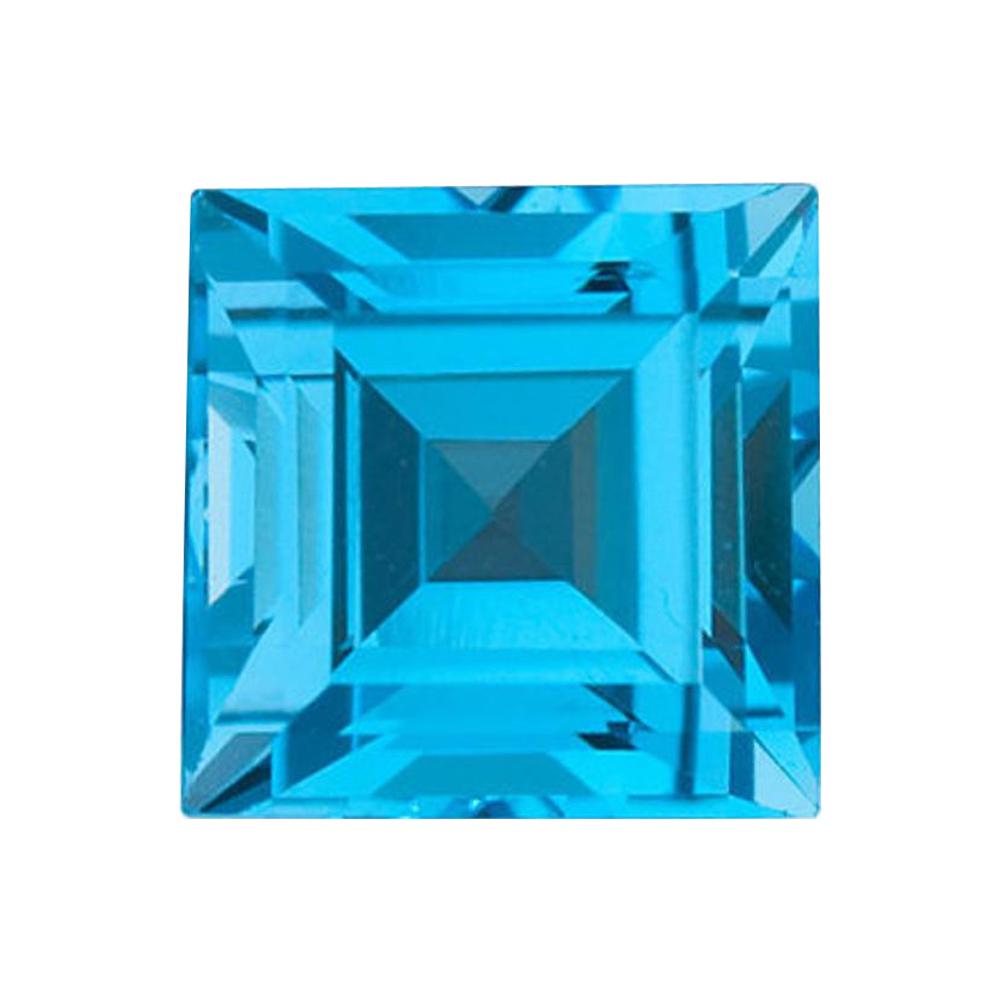 Swiss Blue Topaz Square Step Cut
