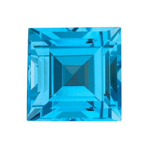 Swiss Blue Topaz Square Step Cut