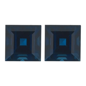 Natural Square Step Cut Loose Blue Sapphire