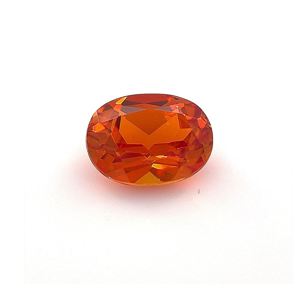 Oval Best Synthetic Orange Sapphire