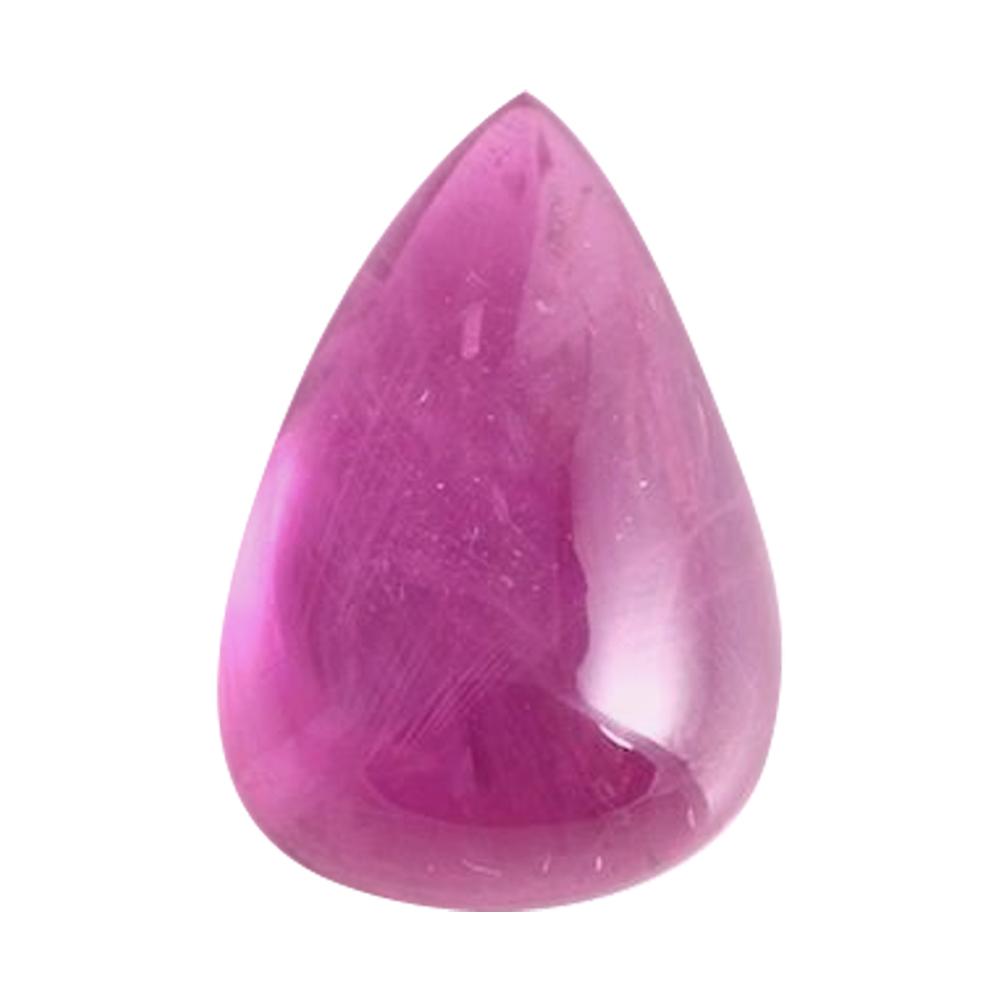 Synthetic Pear Cabochon Best Pink Sapphire