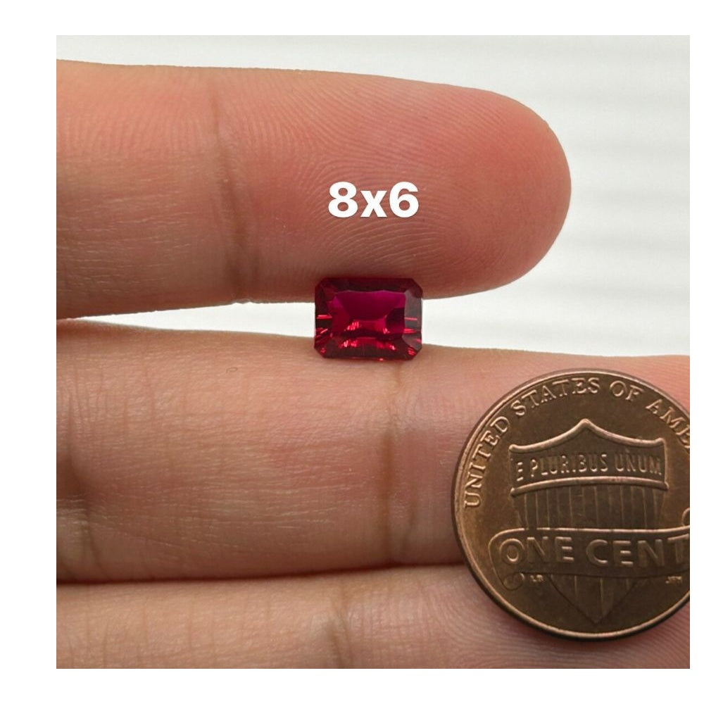 Emerald Concave Best Synthetic Ruby