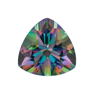 Natural Loose Trillion Mystic Green Topaz