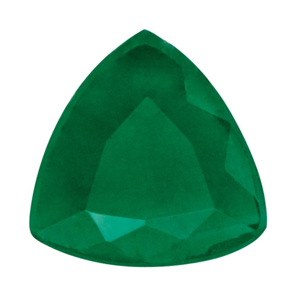 Natural Emerald Trillion Shape AA/A Quality Faceted Gemstone Available in 3x3MM-5x5MM