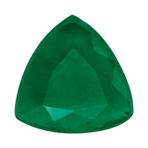 Natural Emerald Trillion Shape AA/A Quality Faceted Gemstone Available in 3x3MM-5x5MM