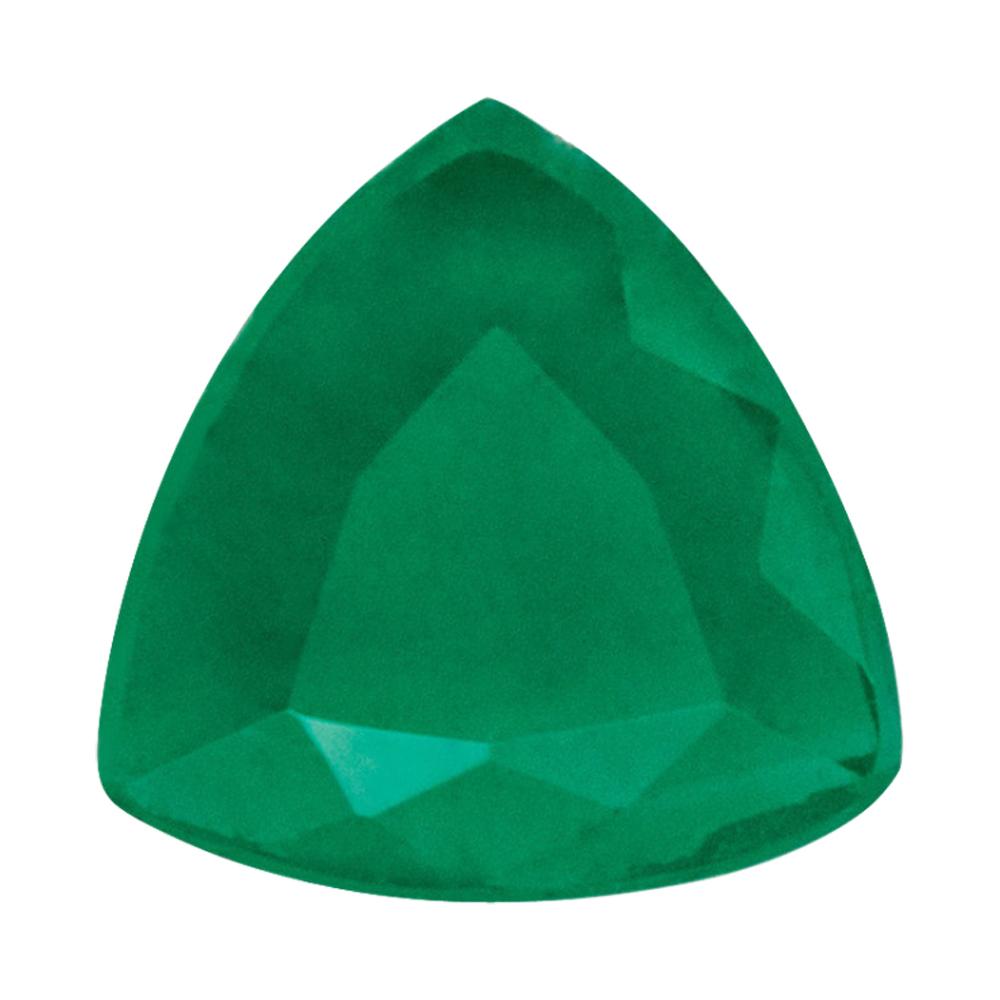 Natural Emerald Trillion Shape AA/A Quality Faceted Gemstone Available in 3x3MM-5x5MM