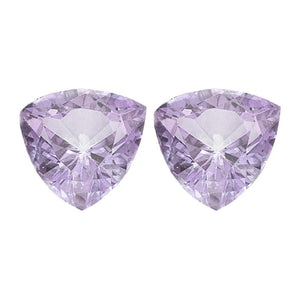 Trillion Loose Rose De France Amethyst