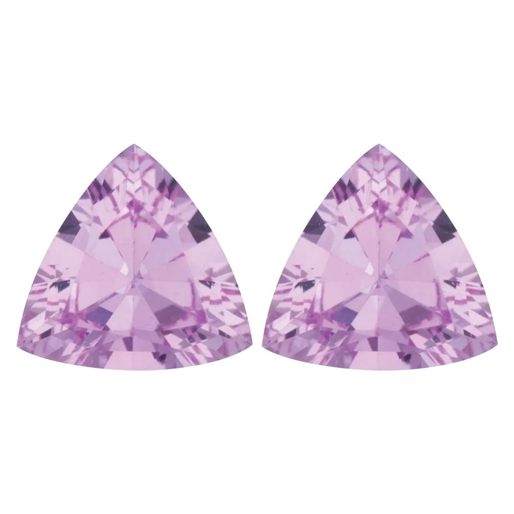 Natural Trillion Loose Pink Sapphire