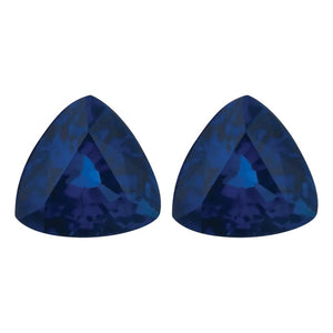 Natural Trillion Loose Blue Sapphire