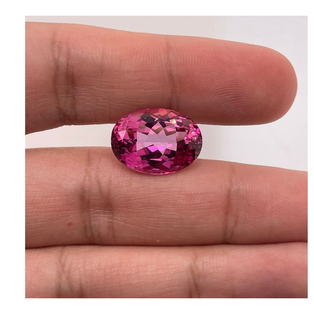Rough Rose Topaz Gemstone Natural Mystic Pink Topaz Oval AAA Loose
