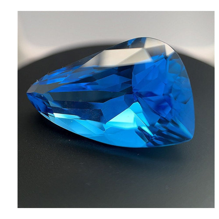 36.30 Cts of 17x25x17 mm AAA Fancy Swiss Blue Topaz ( 1 pc ) Loose Gemstone