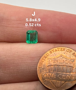 Natural Colombian Emerald Square Cut Loose Gemstone | Green Emerald for Engagement Ring, Fine Jewelry Making, May Birthstone