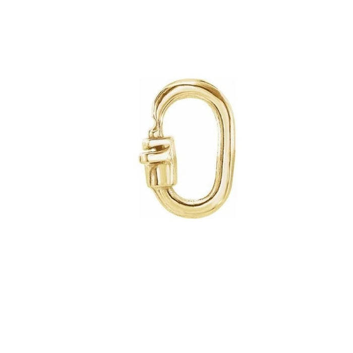 14K Gold Link Lock Jump Ring Chain Available in Size 02.25X04.25 MM