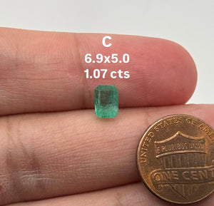 Natural Colombian Emerald Square Cut Loose Gemstone | Green Emerald for Engagement Ring, Fine Jewelry Making, May Birthstone