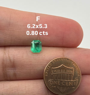 Natural Colombian Emerald Square Cut Loose Gemstone | Green Emerald for Engagement Ring, Fine Jewelry Making, May Birthstone