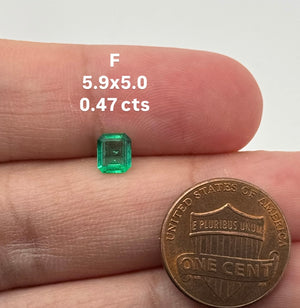Natural Colombian Emerald Square Cut Loose Gemstone | Green Emerald for Engagement Ring, Fine Jewelry Making, May Birthstone