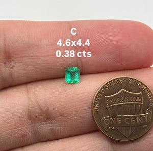 Natural Colombian Emerald Square Cut Gemstone – Loose Green Emerald for Engagement Ring, Birthstone Jewelry, May Birthstone