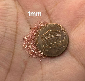 Synthetic Padparadscha Sapphire Round Cut Loose Stones | Lab Created Small Gemstones 1mm - 2mm Parcels for Jewelry Making