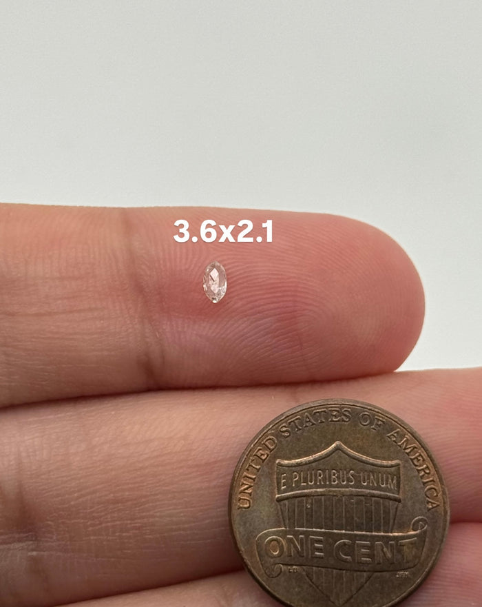 Natural Marquise Rose Cut Melee Diamond 3.6x2.1 mm | GH Color SI1 Clarity | Loose One-of-a-Kind Diamond for Custom Jewelry Design