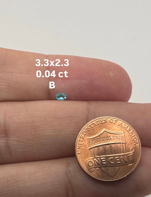 Natural Paraiba Blue Tourmaline Round Loose Gemstones A–D | 0.04–0.18 Ct Selection | Rare Blue Paraiba Stones