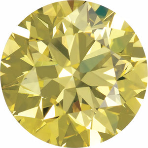 Canary Yellow Diamond SI Quality 0.80mm – Round Cut