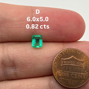 Natural Colombian Emerald Square Cut Loose Gemstone | Green Emerald for Engagement Ring, Fine Jewelry Making, May Birthstone