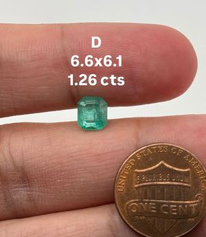 Natural Colombian Emerald Square Cut Loose Gemstone | Green Emerald for Engagement Ring, Fine Jewelry Making, May Birthstone
