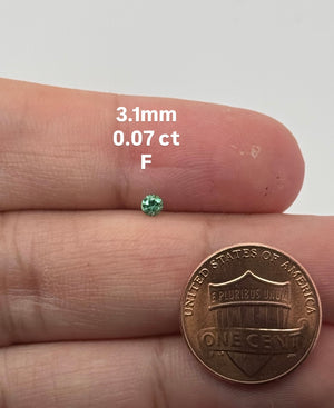 Natural Paraiba Green Tourmaline Round Loose Gemstones | Small Sizes 0.06–0.20 Ct | A–I Selection | Jewelry Making Stones