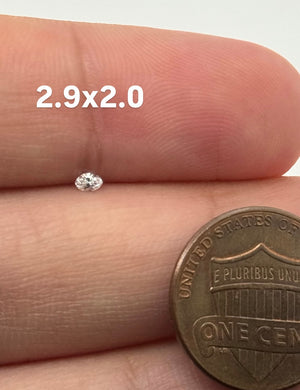 Natural Marquise Cut Melee Diamond 2.9x2.0mm | GH Color SI1 Clarity | Loose One-of-a-Kind Diamond for Custom Jewelry Design