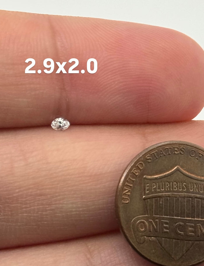 Natural Marquise Cut Melee Diamond 2.9x2.0mm | GH Color SI1 Clarity | Loose One-of-a-Kind Diamond for Custom Jewelry Design