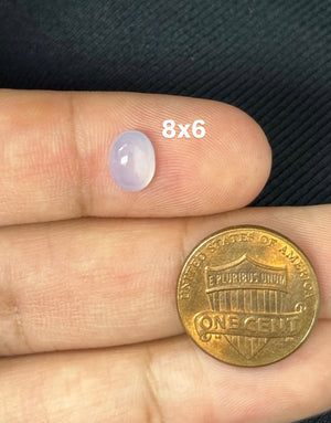 Natural Chalcedony Oval Shape Calibrated Cabochon Available in 8x6MM-14x10MM