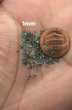 Green Moissanite Loose Stone | Round Brilliant Cut VVS1 Gemstone | Jewelry Making Stone