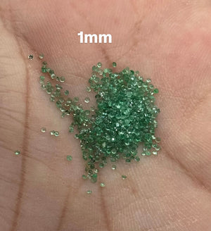 Natural Emerald Rounds 1mm Size 1Carat parcel