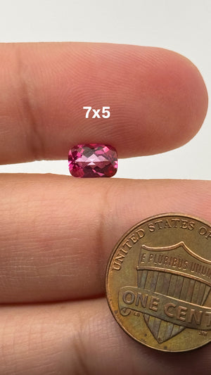 Natural Pure Pink Topaz Elongated Cushion Checker Cut AAA Loose Gemstone Available in 7x5MM-20x15MM