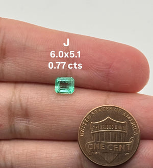 Natural Colombian Emerald Square Cut Loose Gemstone | Green Emerald for Engagement Ring, Fine Jewelry Making, May Birthstone