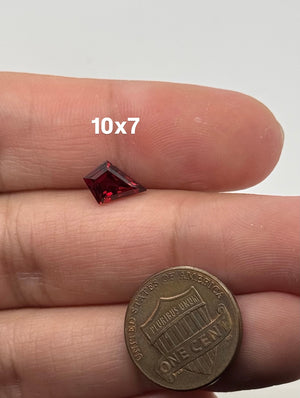 Loose Natural Red Garnet Kite shape Available in 10x7mm