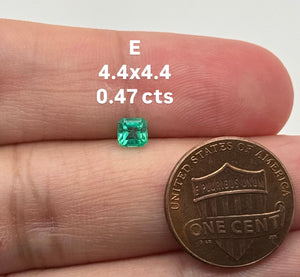 Natural Colombian Emerald Square Cut Loose Gemstone | Green Emerald for Engagement Ring, Fine Jewelry Making, May Birthstone