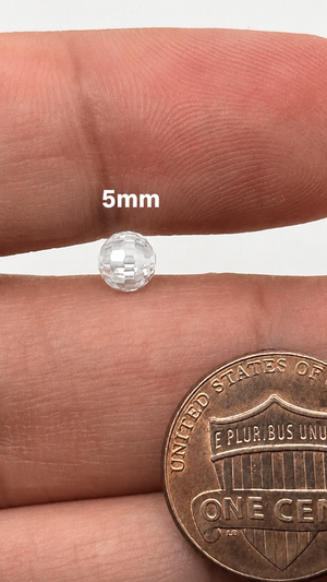 Loose White Moissanite Beads - 2mm to 8mm Side-Drilled Gemstones for Jewelry Making
