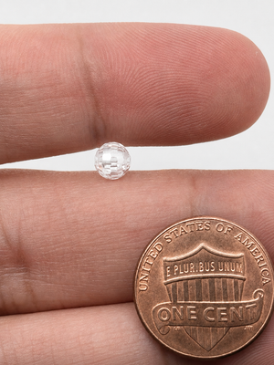 Loose White Moissanite Beads - 2mm to 8mm Side-Drilled Gemstones for Jewelry Making