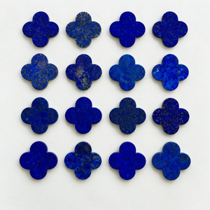 Lapis Lazuli Clover Cabochon 8mm- 14mm Four Leaf