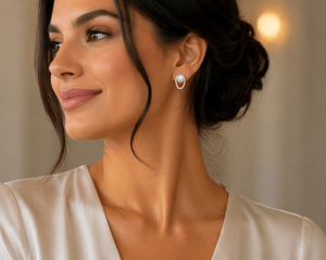 Cultured Pearl Diamond Earrings | 14K White Gold Drop — Elegant Bridal Jewelry Gift for Her