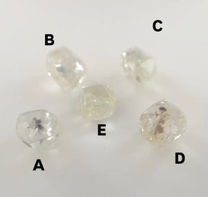 Loose Rough Uncut Natural Diamond Fancy Color– Rare Raw Diamond for Jewelry Making, Free Size Available in 0.32 - 0.39 Carats Sizes 4 pcs