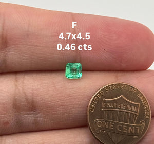 Natural Colombian Emerald Square Cut Gemstone – Loose Green Emerald for Engagement Ring, Birthstone Jewelry, May Birthstone