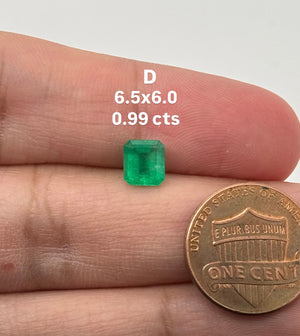 Natural Colombian Emerald Square Cut Gemstone – Loose Green Emerald for Engagement Ring, Birthstone Jewelry, May Birthstone